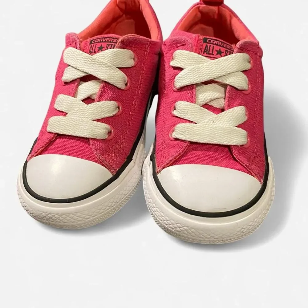Converse-kids Women's Pink and White First-shoes-baby-shoes